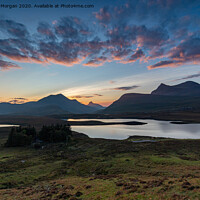 Buy canvas prints of Sunset over Ben More. by Richard Morgan
