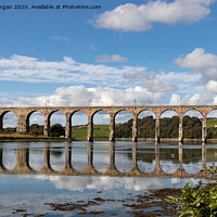 Buy canvas prints of Royal Border Bridge in Berwick. by Richard Morgan