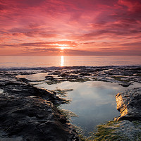 Buy canvas prints of Sunrise over the Farne Isles by Anthony Simpson