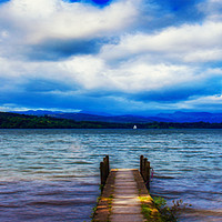 Buy canvas prints of Storm brew over Windermere by Anthony Simpson