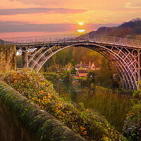 Buy canvas prints of Sunrise over the Bridge  by simon alun hark