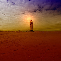 Buy canvas prints of Point of Ayr Lighthouse by simon alun hark