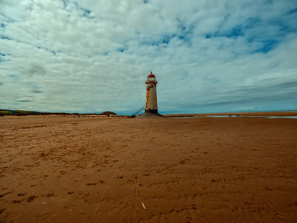 Point of Ayr Lighthouse Picture Board by simon alun hark