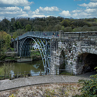 Buy canvas prints of  Ironbridge on the River Severn in Shropshire      by simon alun hark