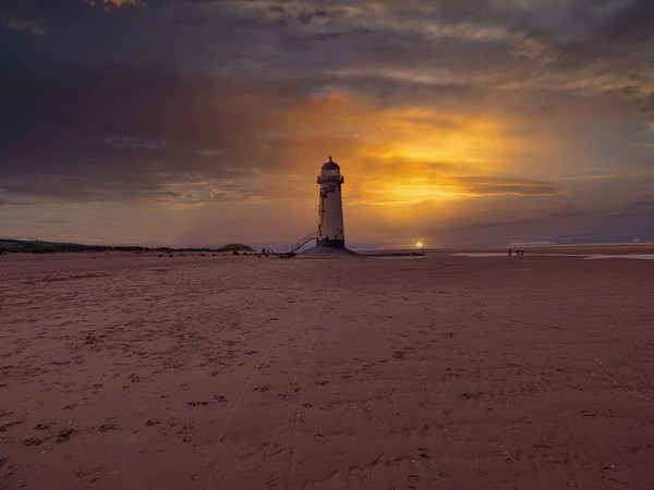 Point of Ayr Lighthouse North Wales  Picture Board by simon alun hark