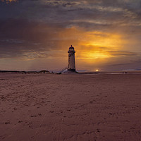 Buy canvas prints of Point of Ayr Lighthouse North Wales  by simon alun hark