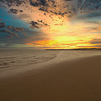 Buy canvas prints of Barkby Beach North Wales by simon alun hark