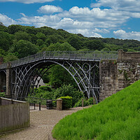 Buy canvas prints of  Ironbridge on the River Severn in Shropshire by simon alun hark