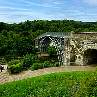 Buy canvas prints of  Ironbridge on the River Severn in Shropshire by simon alun hark