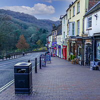 Buy canvas prints of Tontine Hill in Ironbridge Shropshire  by simon alun hark