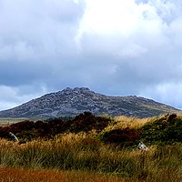 Buy canvas prints of Rough Tor on Bodmin Moor from King Arthurs Hall by Alexandra Stevens