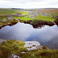Buy canvas prints of Carbilly Tor quarry on Bodmin Moor, Cornwall by Alexandra Stevens