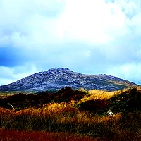 Buy canvas prints of Rough Tor from King Arthur's Hall, Bodmin Moor by Alexandra Stevens