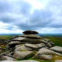 Buy canvas prints of Rough Tor on Bodmin Moor Cornwall by Alexandra Stevens