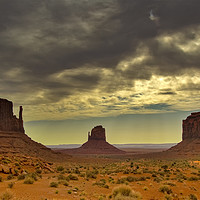 Buy canvas prints of Clouds Over Monument Valley by Matt Johnston