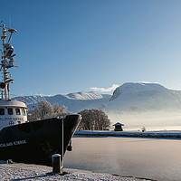 Buy canvas prints of Corpach in Winter by Matt Johnston