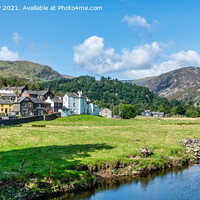 Buy canvas prints of Goldrill Beck and Patterdale Village by Angus McComiskey