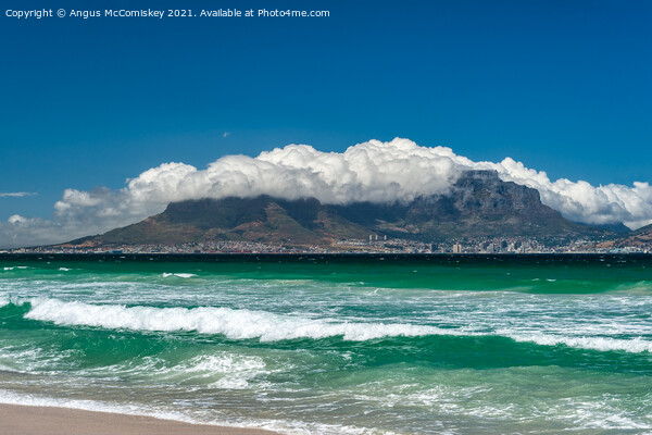 Table Mountain with “tablecloth” cover Picture Board by Angus McComiskey