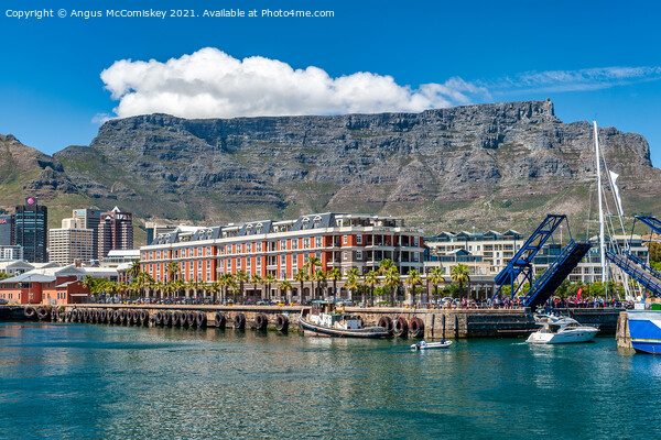 Table Mountain from Victoria and Alfred Waterfront Picture Board by Angus McComiskey