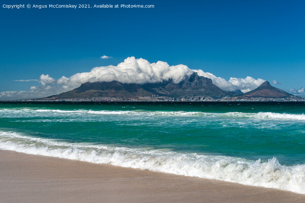 Table Mountain and Lion’s Head from Bloubergstrand Picture Board by Angus McComiskey