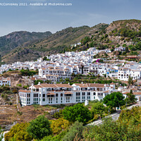 Buy canvas prints of White village of Frigiliana in Andalusia, Spain by Angus McComiskey