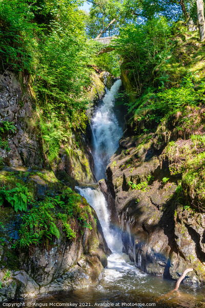 Aira Force waterfall Picture Board by Angus McComiskey