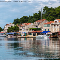 Buy canvas prints of Pomena harbour on Mljet Island, Croatia by Angus McComiskey