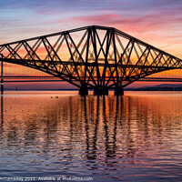 Buy canvas prints of Paddle boarders under Forth Rail Bridge #2 by Angus McComiskey