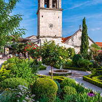 Buy canvas prints of Garden of St Lawrence Monastery, Sibenik, Croatia by Angus McComiskey