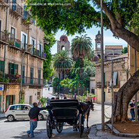 Buy canvas prints of Street scene, Palermo, Sicily by Angus McComiskey