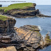 Buy canvas prints of The Brough of Bigging, Mainland Orkney by Angus McComiskey