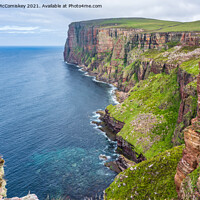Buy canvas prints of Hoy coastline north of the Old Man, Orkney by Angus McComiskey