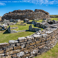 Buy canvas prints of Broch of Gurness, Mainland Orkney by Angus McComiskey