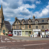 Buy canvas prints of The Square, Aberfeldy by Angus McComiskey