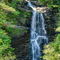 Buy canvas prints of Upper Falls of Moness, Aberfeldy by Angus McComiskey
