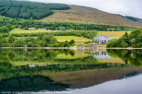 Loch Tay reflections, Perthshire Picture Board by Angus McComiskey