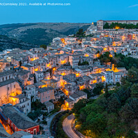 Buy canvas prints of Ragusa lower town at dusk, Sicily by Angus McComiskey