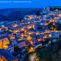 Buy canvas prints of Ragusa lower town by night, Sicily by Angus McComiskey