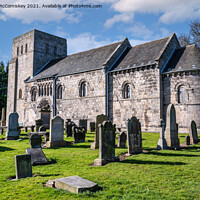 Buy canvas prints of St Cuthbert’s Parish Church in Dalmeny, Scotland by Angus McComiskey
