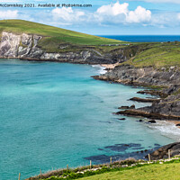Buy canvas prints of Rugged coastline at Dunmore Head, Dingle Peninsula by Angus McComiskey