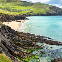 Buy canvas prints of Rugged coast at Coumeenoole Beach Dingle Peninsula by Angus McComiskey