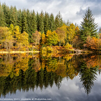 Buy canvas prints of Lochan Spling reflections by Angus McComiskey