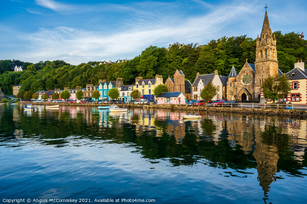 Main Street Tobermory at first light Picture Board by Angus McComiskey