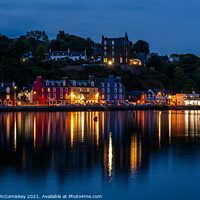 Buy canvas prints of Tobermory waterfront by night by Angus McComiskey