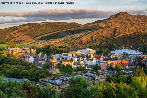 Arthur’s Seat from Calton Hill, Edinburgh Picture Board by Angus McComiskey