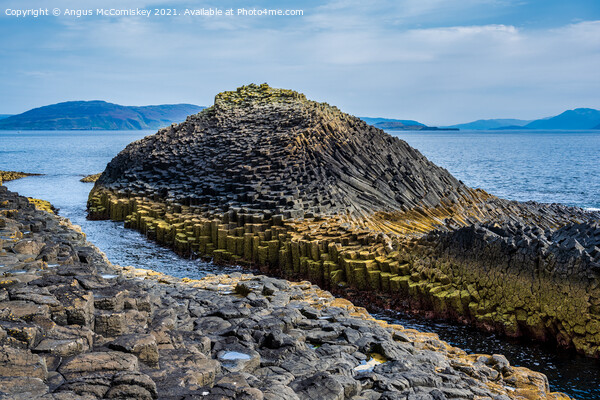 Basalt rock formation, Isle of Staffa Picture Board by Angus McComiskey