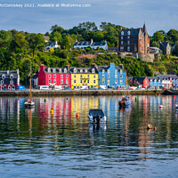 Buy canvas prints of Boats in the bay, Tobermory, Isle of Mull by Angus McComiskey