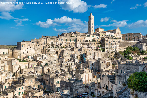 View across Sassi District of Matera Picture Board by Angus McComiskey