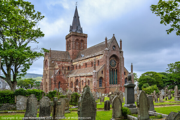 St Magnus Cathedral and Burial Ground, Kirkwall Picture Board by Angus McComiskey