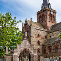 Buy canvas prints of Great War Memorial Gateway and St Magnus Cathedral by Angus McComiskey